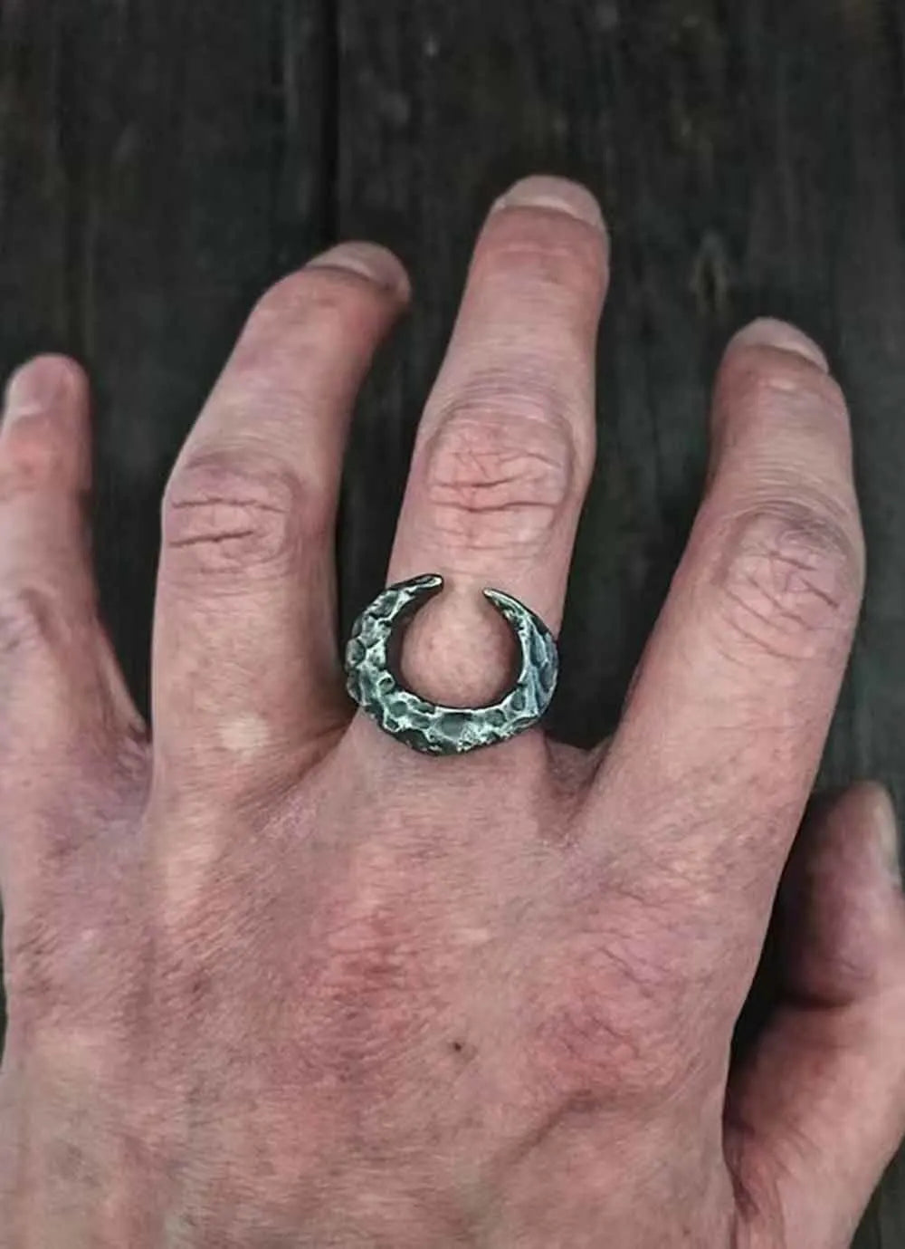 Calvarium Moon Ring