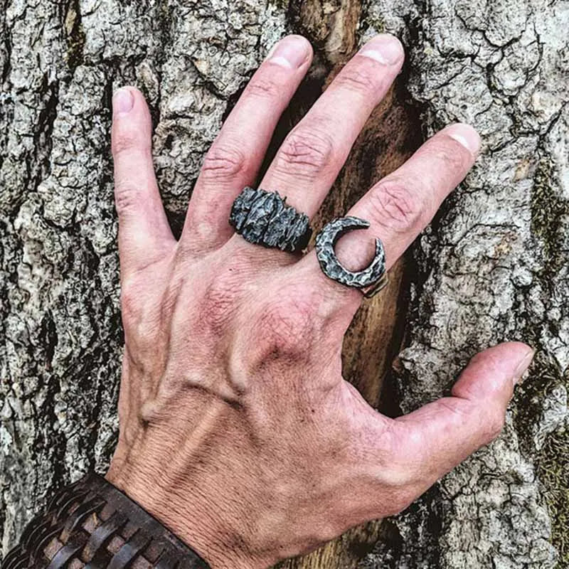 Calvarium Moon Ring