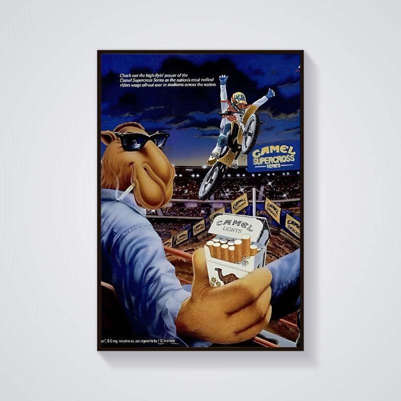 Y2K Camel Supercross Ad Poster