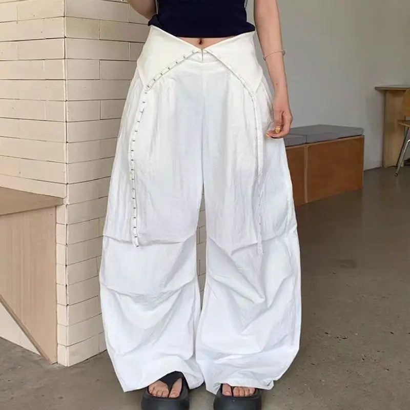 Cargo Wide Leg Y2K Parachute Trousers