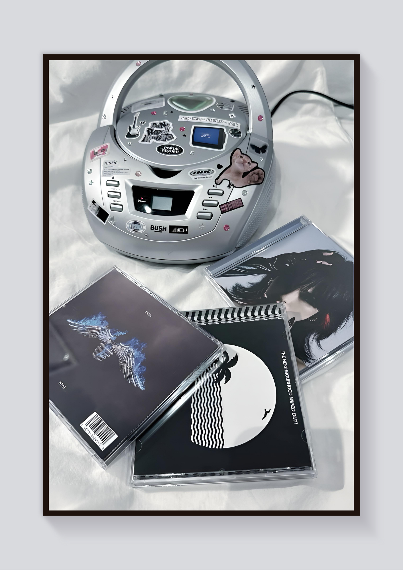 Y2K Cd Player Aesthetic Poster