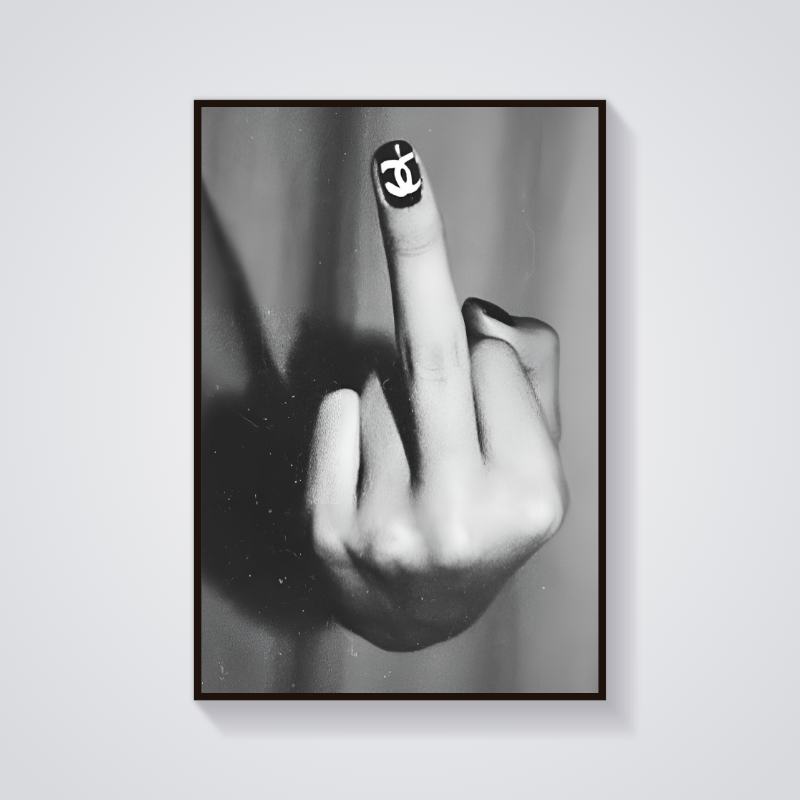 Y2K Chanel F*ck U Poster