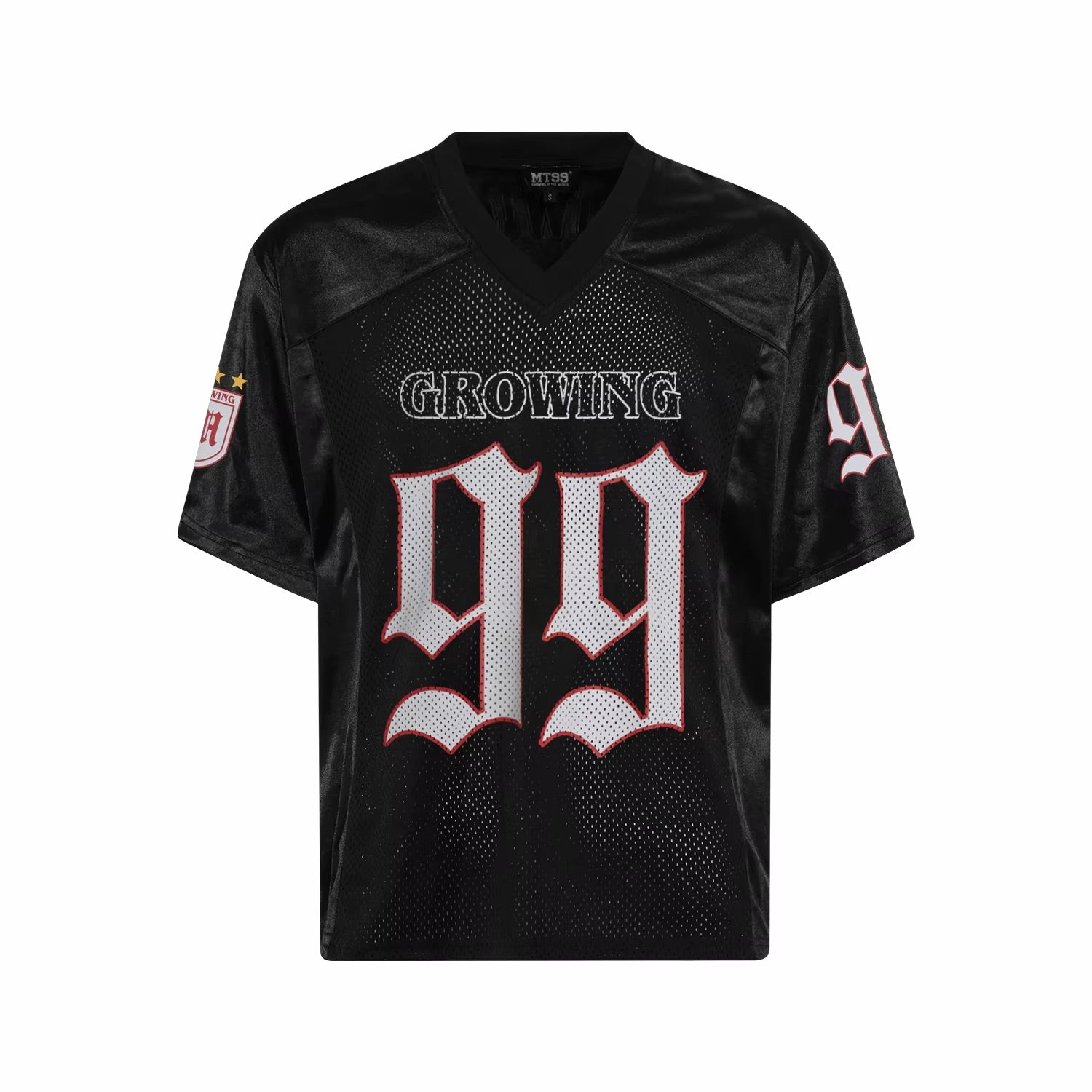 Classic Football "Growing" Y2K Mesh V Neck Jersey
