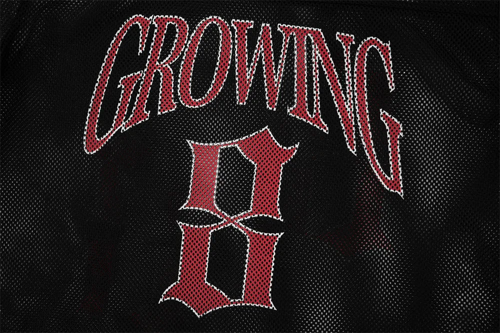 Classic Football "Growing" Y2K Mesh V Neck Jersey