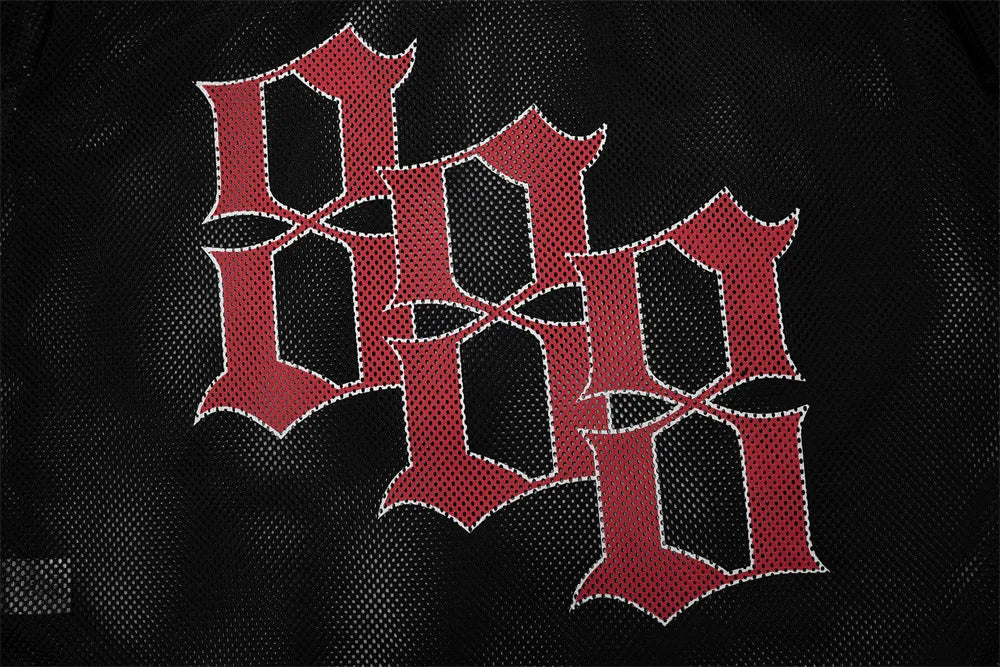 Classic Football "Growing" Y2K Mesh V Neck Jersey