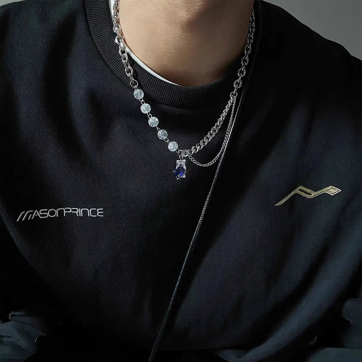 Cracked Imitation Pearl Necklace