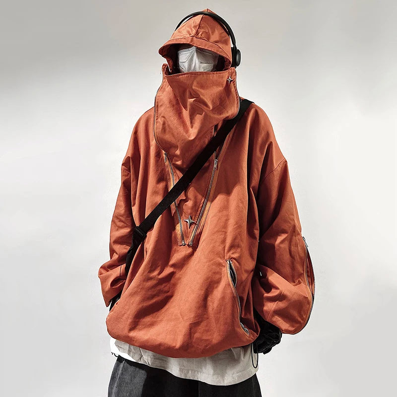 Cyber Y2K Futuristic Coat