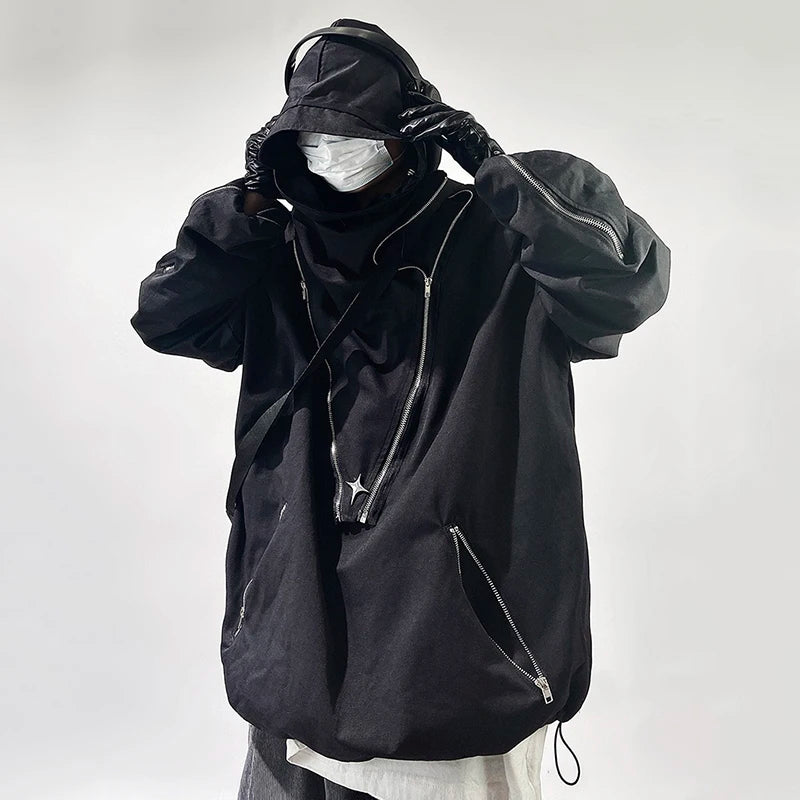 Cyber Y2K Futuristic Coat