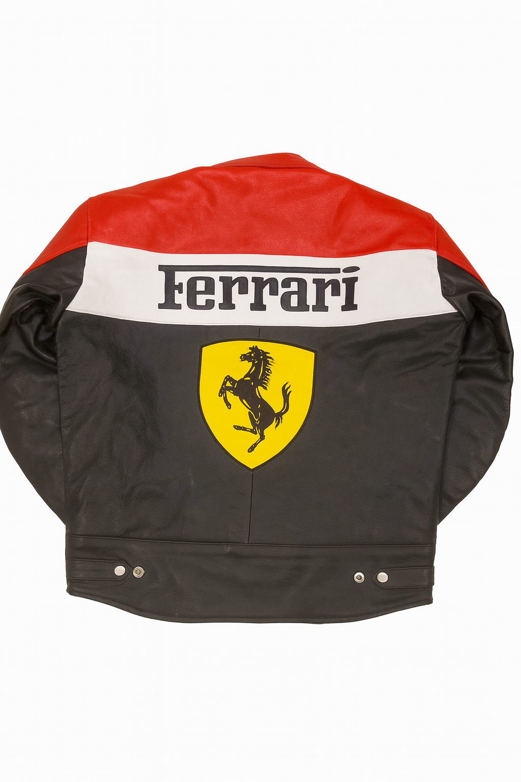 Y2K Ferrari Leather NASCAR Racing Jacket