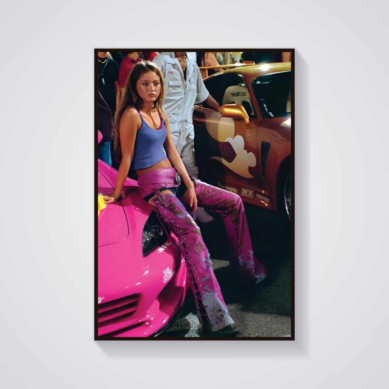 Y2K Devon Aoki Pink Car Poster