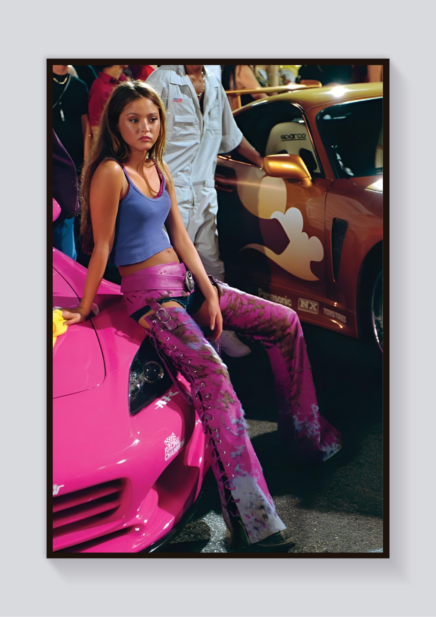 Y2K Devon Aoki Pink Car Poster