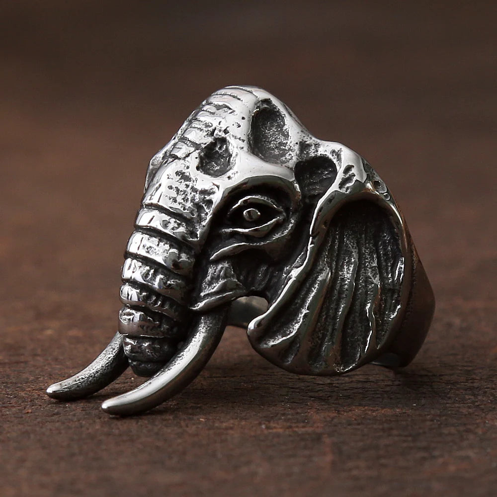 Elephant Head Ring