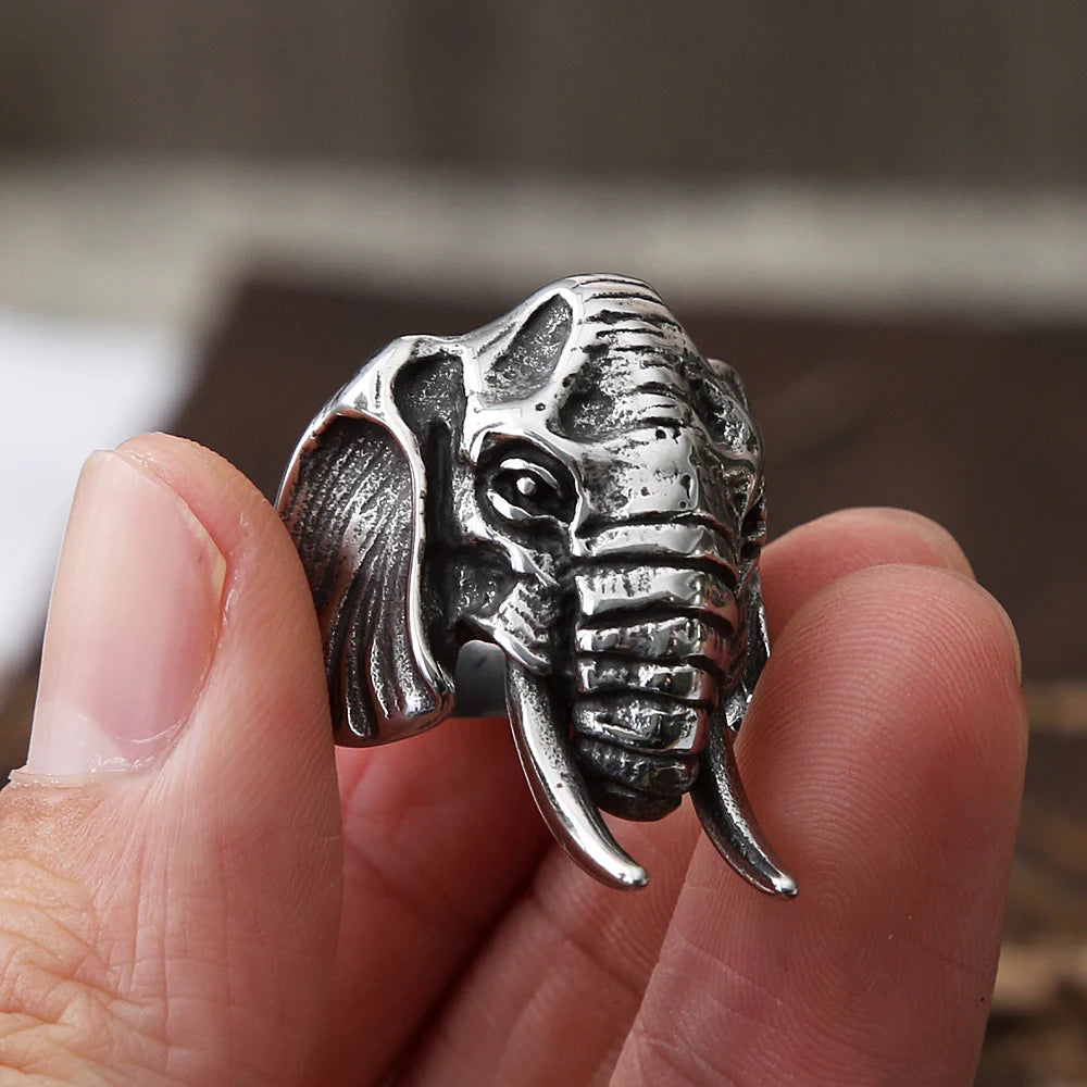 Elephant Head Ring