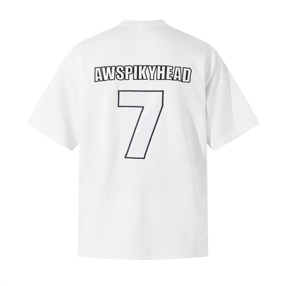 Embroidered Y2K "Spiky" Soccer Jersey