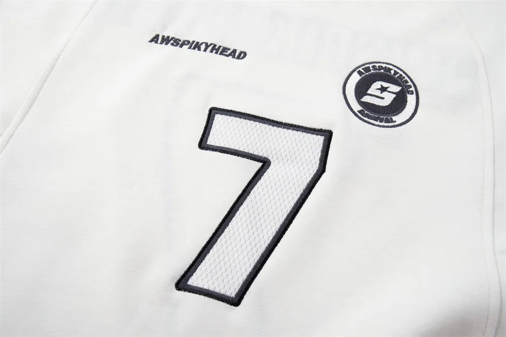 Embroidered Y2K "Spiky" Soccer Jersey