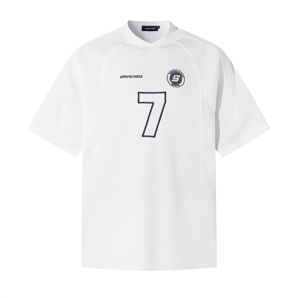 Embroidered Y2K "Spiky" Soccer Jersey