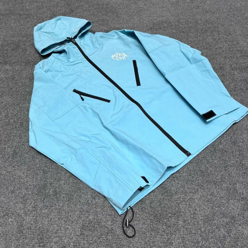 Embroidered Y2K Waterproof Windbreaker Jacket