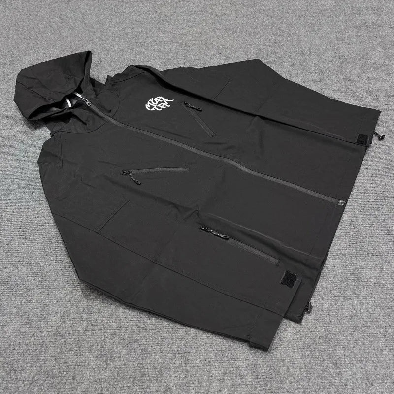 Embroidered Y2K Waterproof Windbreaker Jacket