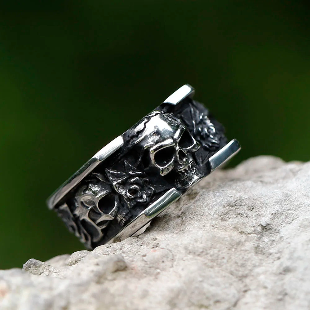 Encased Skull Ring