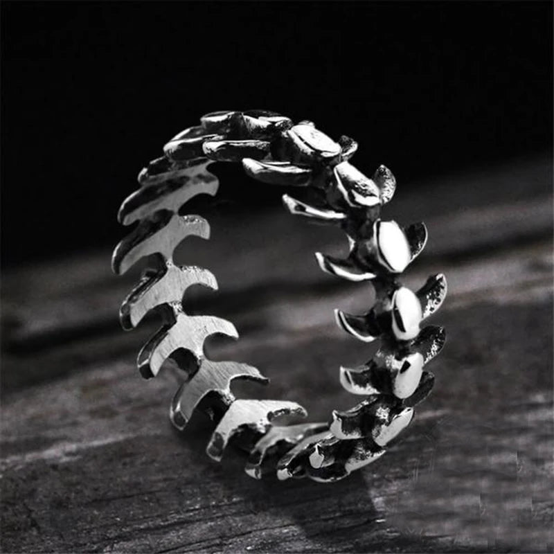 Fishbone Band Ring