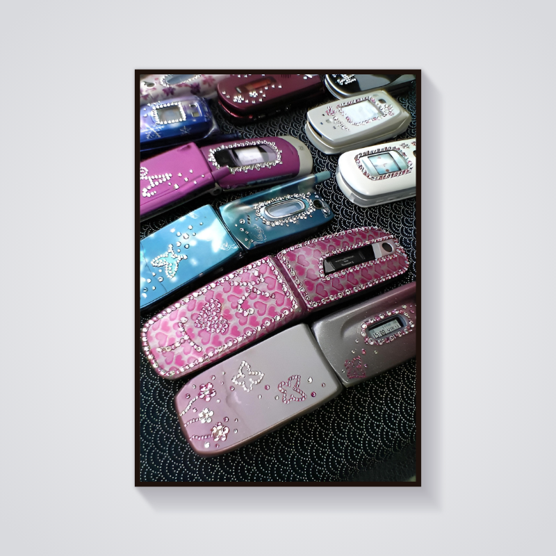 Y2K Flip Phone Collection Poster