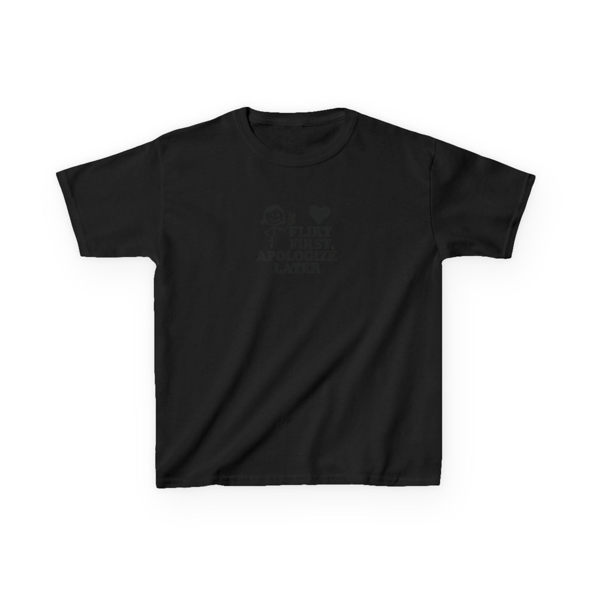 Flirt First, Apologise Later Graphic Baby Tee