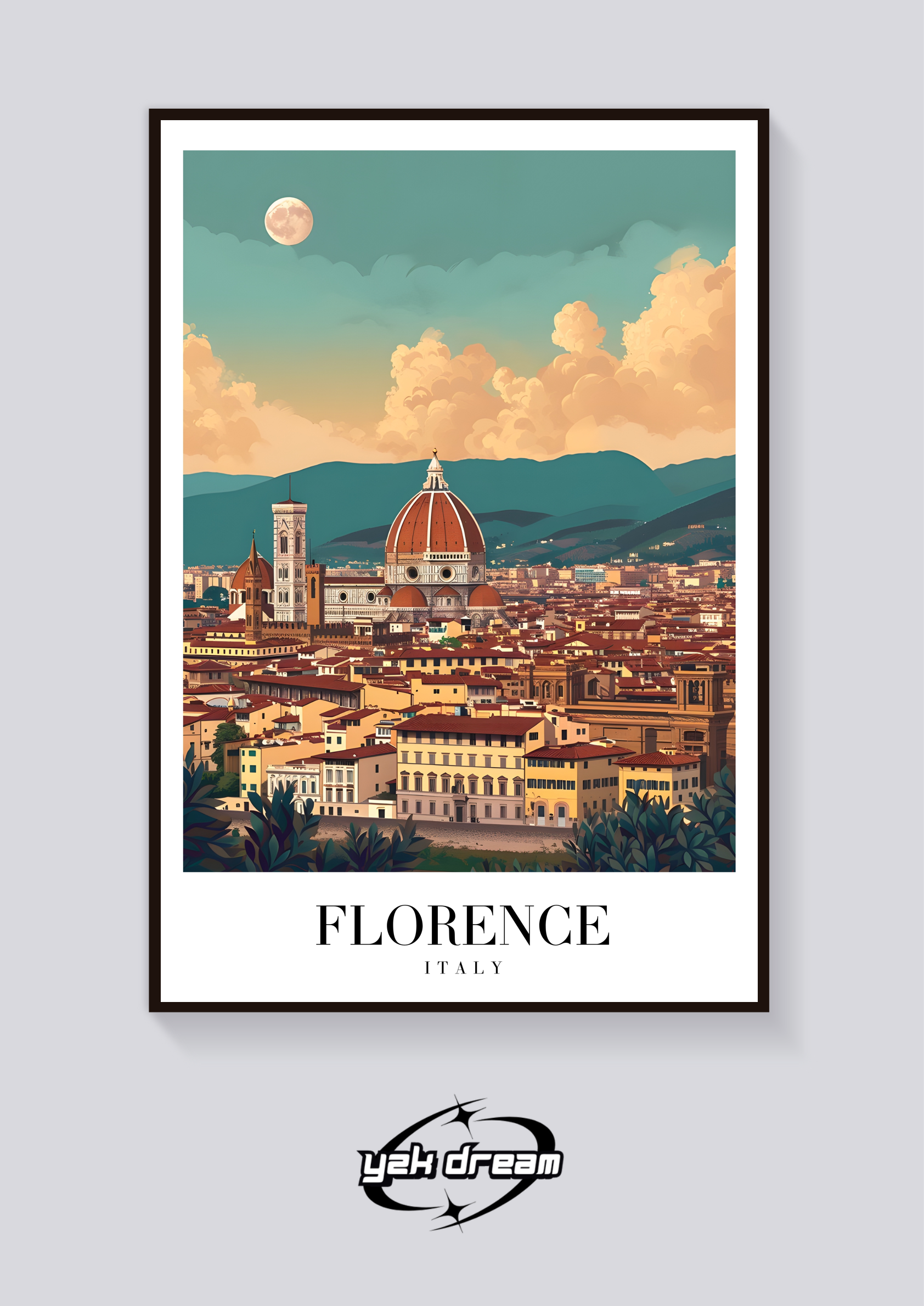 Florence Duomo Vintage Poster