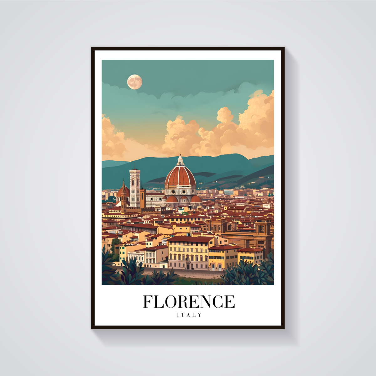 Florence Duomo Vintage Poster