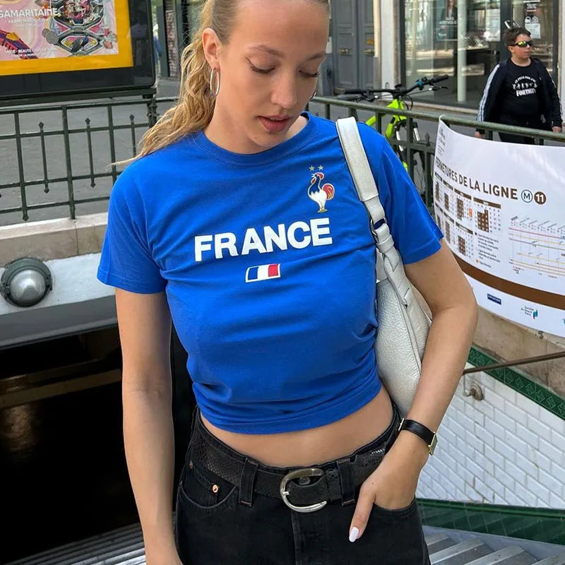 France Crop Top