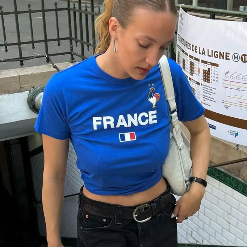 France Crop Top