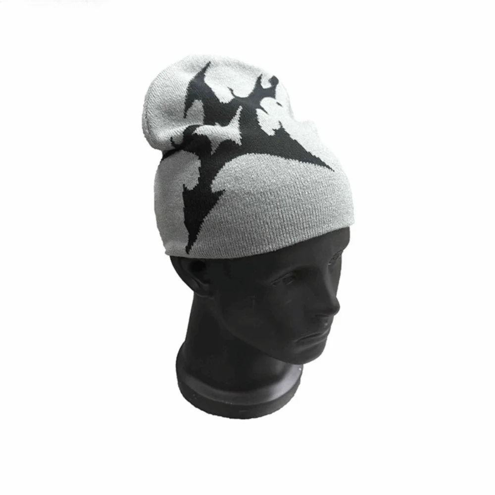 Gothic Y2K Shuriken Graphic Beanie
