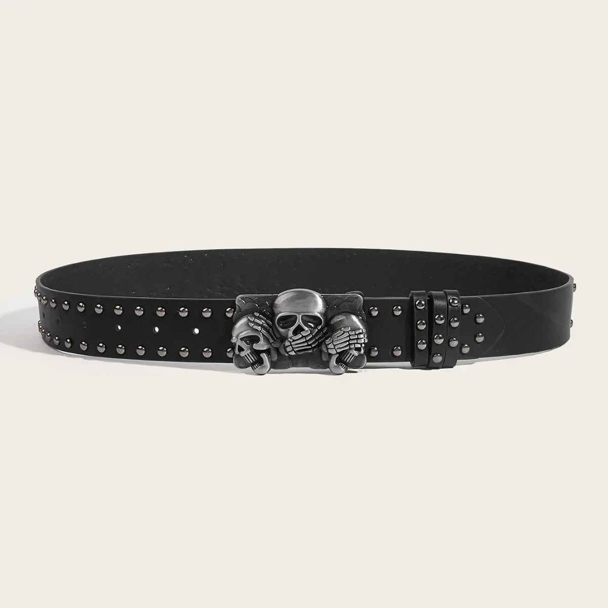 Gothic Y2K Skeleton Buckle Belt