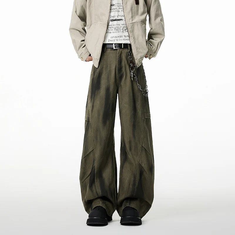 Grunge Y2K Baggy Wide Leg Cargo Trousers