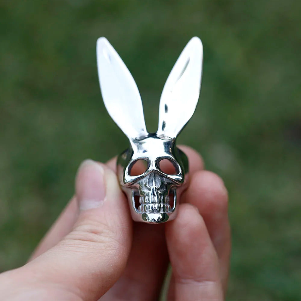 Halloween Skull Bunny Mask Ring