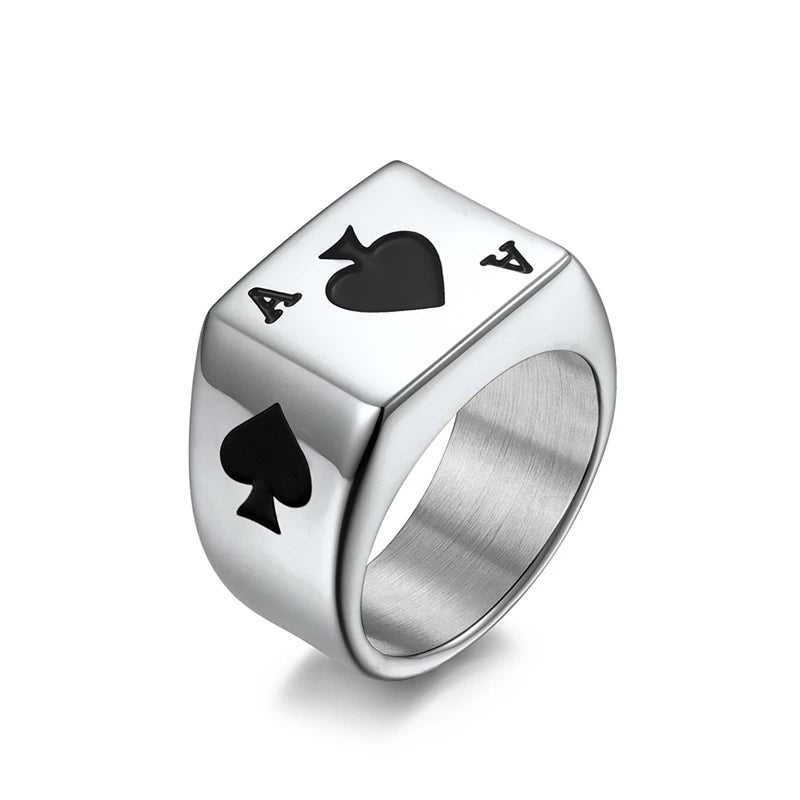 Hearts And Spades Signet Ring