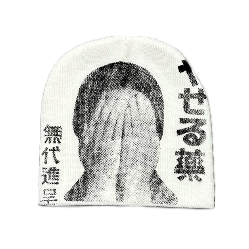 Japanese Y2K Graphic Beanie
