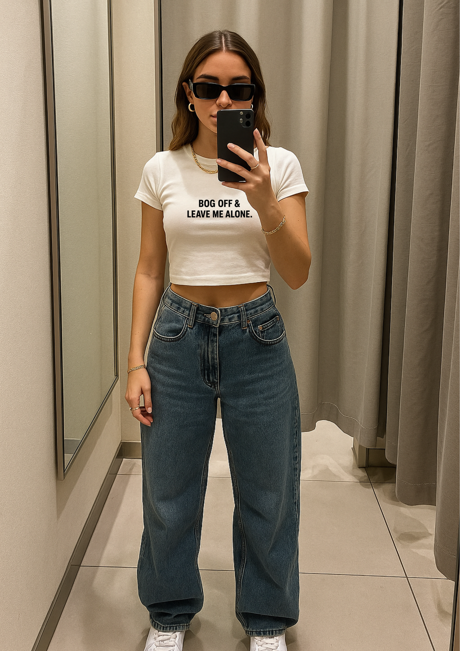 Leave Me Alone Graphic Baby Tee