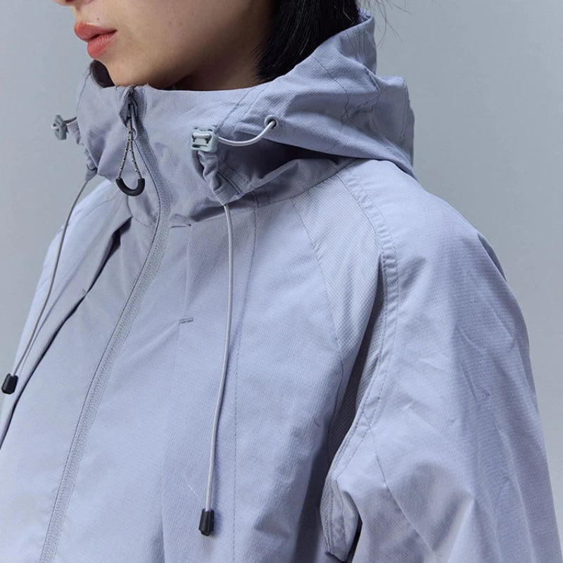Lightweight Breathable Y2K Hooded Windbreaker Jacket Coat