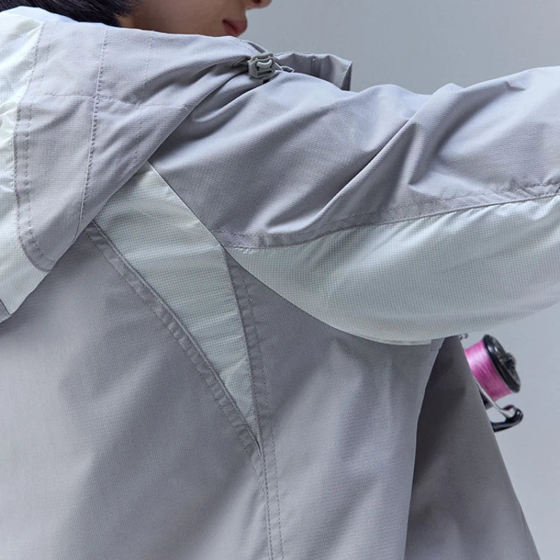 Lightweight Breathable Y2K Hooded Windbreaker Jacket Coat