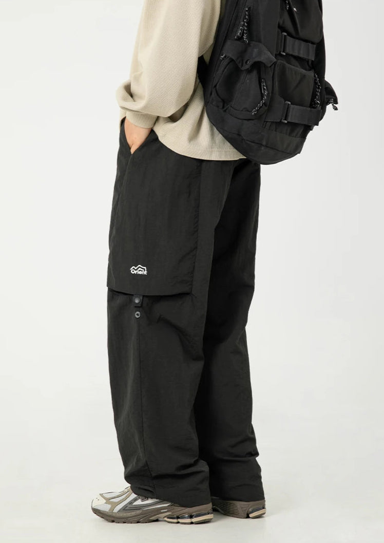 Mens Outdoor Y2K Parachute Trousers