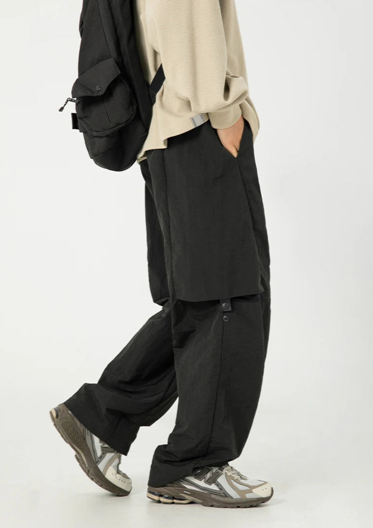 Mens Outdoor Y2K Parachute Trousers