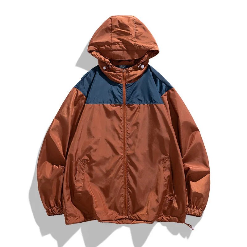 Mens Y2K Lightweight Windbreaker Jacket
