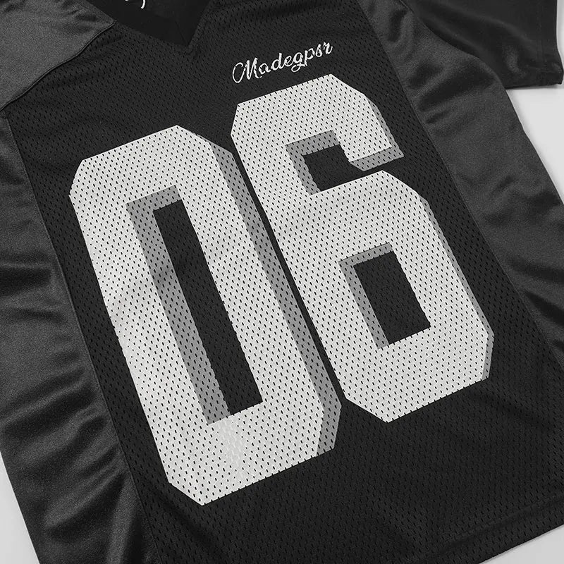 Mesh "06" Graphic Y2K Football Jersey