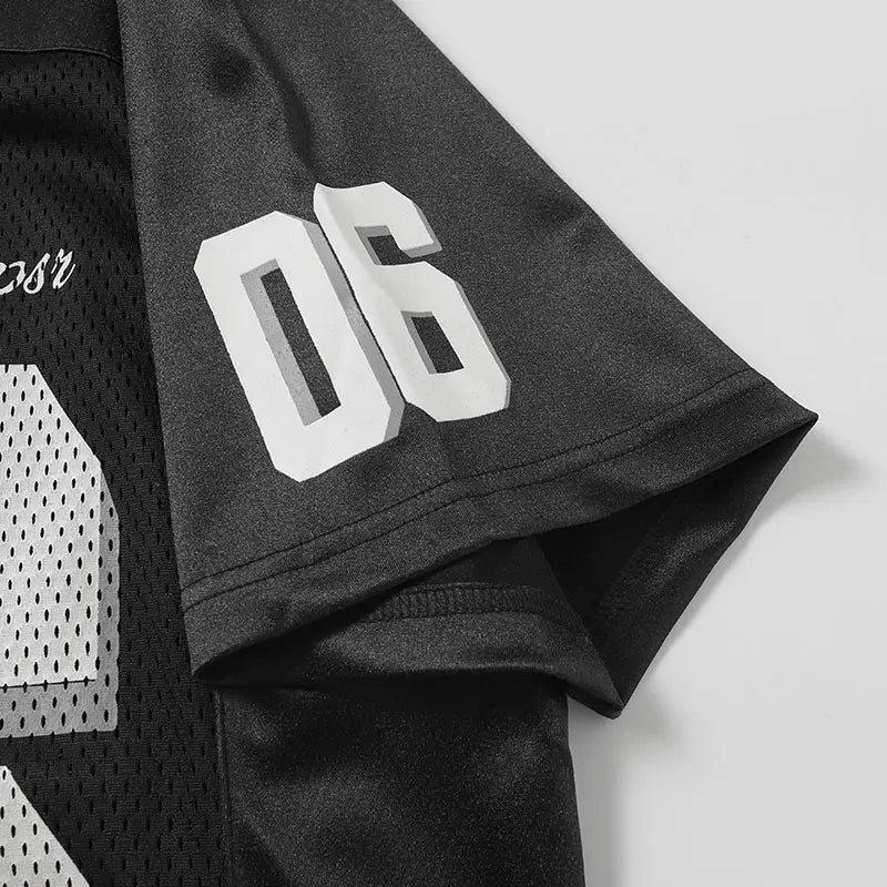 Mesh "06" Graphic Y2K Football Jersey
