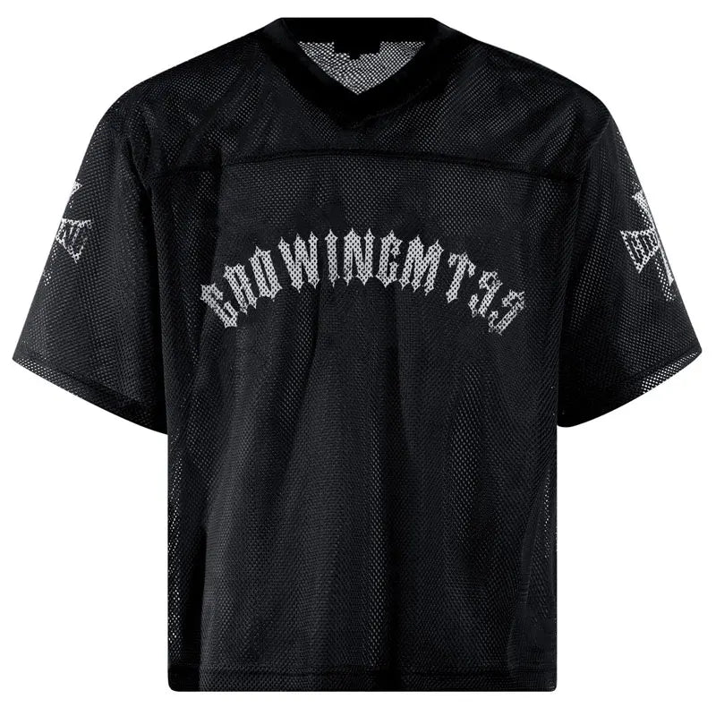 Mesh "Growing Cross" Y2K Football Jersey