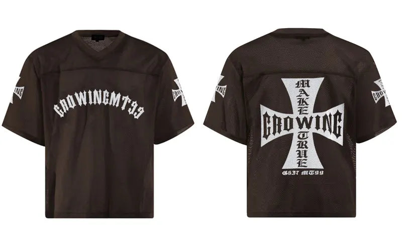 Mesh "Growing Cross" Y2K Football Jersey