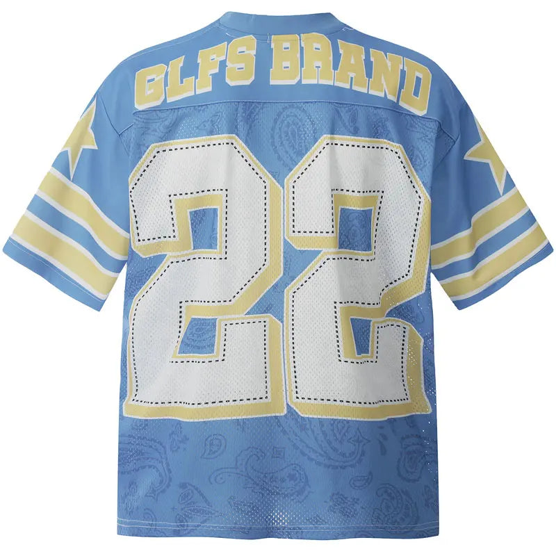 Mesh Oversized Y2K "22" Football Jersey