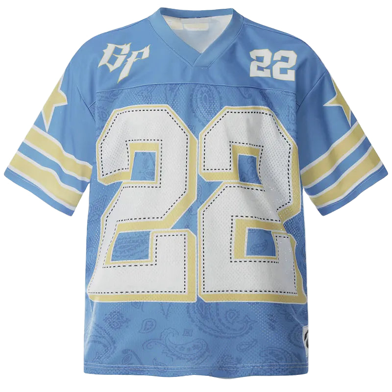 Mesh Oversized Y2K "22" Football Jersey
