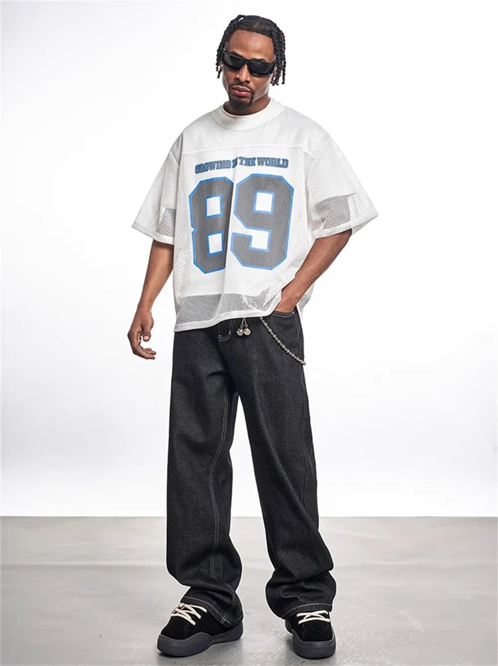 Mesh Short Sleeve Y2K Classic Football Jersey