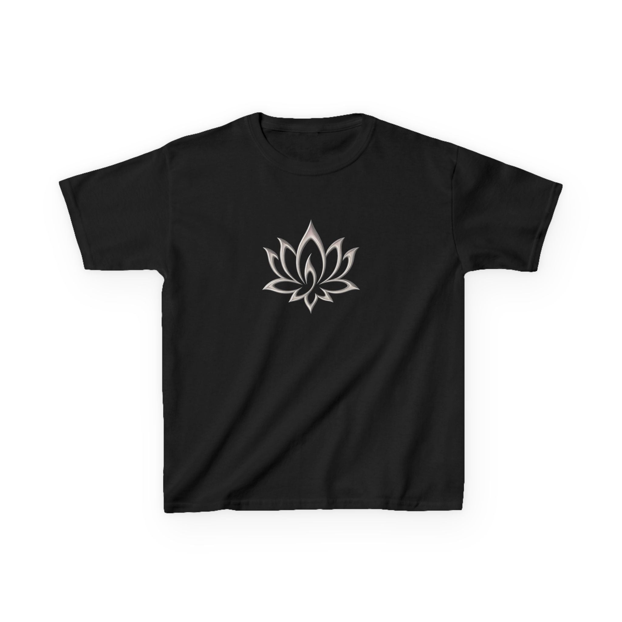 Metal Lotus Graphic Baby Tee